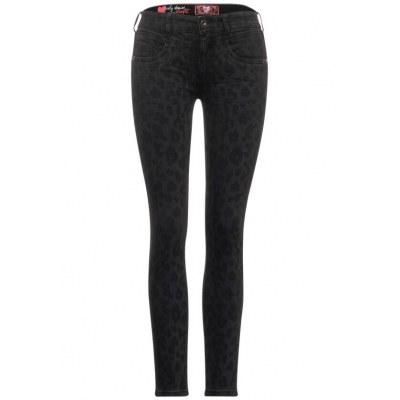 Street One York Leopard Trousers Black Street One York Leopard Trousers Black